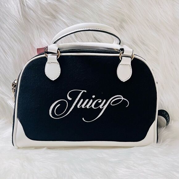 JUICY COUTURE Black Bowler Crossbody Bag - Picture 1 of 5